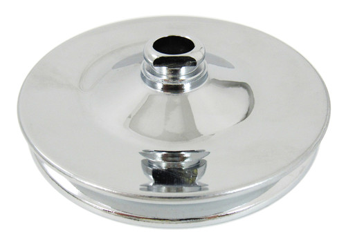 Racing Power Co-Packaged Power Steering Pulley GM Chrome R8941