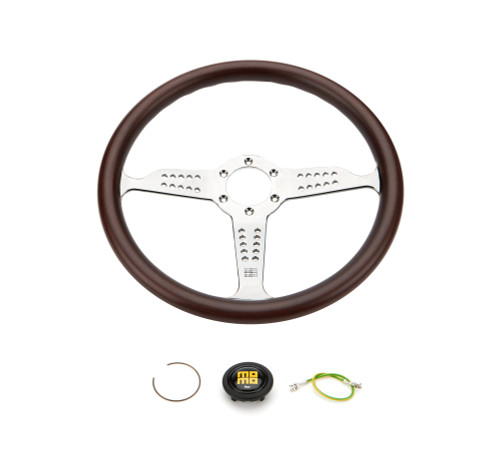 Super Grand Prix Steerin g Wheel Wood/Pol. Silver