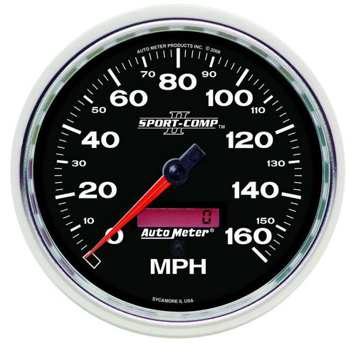 Autometer 5in S/C II In-Dash Speedo 160MPH 3689