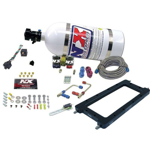Nitrous Express EFI Hi-Ram Plate System w/10lb Bottle 20940-10