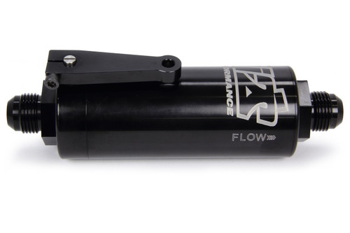 Ti22 Performance 10 AN Fuel Filter With Shutoff Black 100 Micron TIP5510