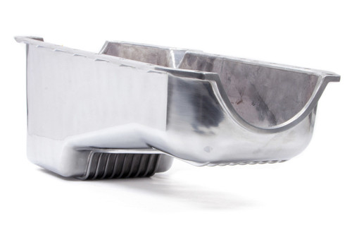 Racing Power Co-Packaged 55-79 SBC Alum Stock Oil Pan Polished R8442