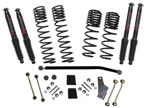 Skyjacker 18- Jeep JL 3.5-4in Suspension Kit Black Max JL40RBPBLT