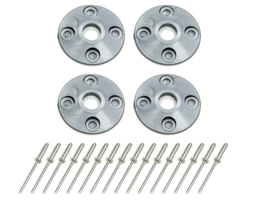 Dominator Racing Products Scuff Plate Plastic 4pk Silver 1202-SIL