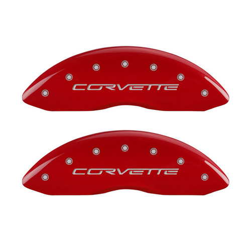 Mgp Caliper Cover 08-13 Corvette Caliper Covers Red 13083SCV6RD