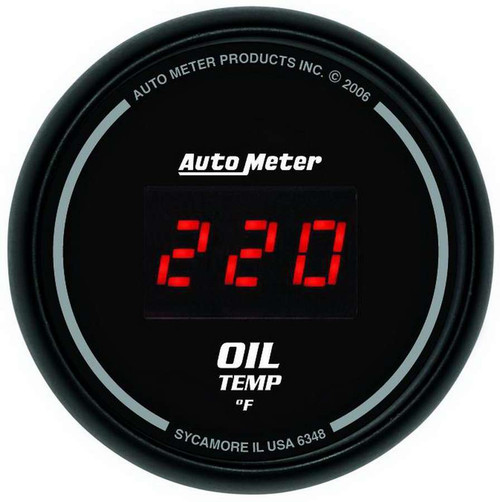 Autometer 2-1/16in DG/B Oil Temp Gauge 6348