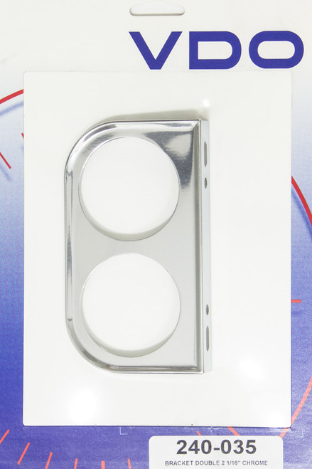 Vdo Chrome Two Hole 2-1/16in Mount Bracket 240-035
