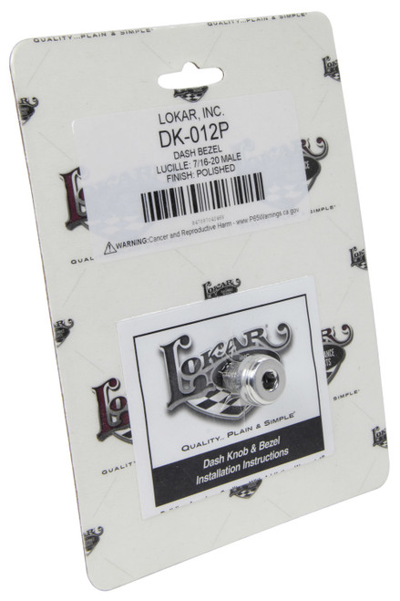 Lokar Dash Bezel Lucille 7 /16-20 Male Polished DK-012P