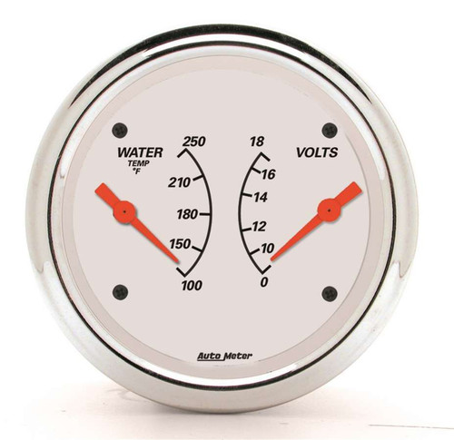Autometer 3-3/8 A/W Water Temp/ Voltmeter Gauge 1330