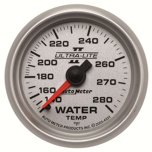 Autometer 2-1/16in U/L II Water Temp. Gauge 140-280 4931