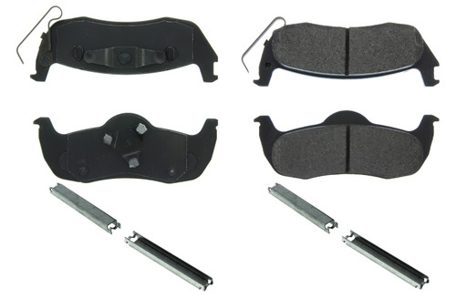 Centric Brake Parts Posi-Quiet Extended Wear Brake Pads with Shims a 106.1087