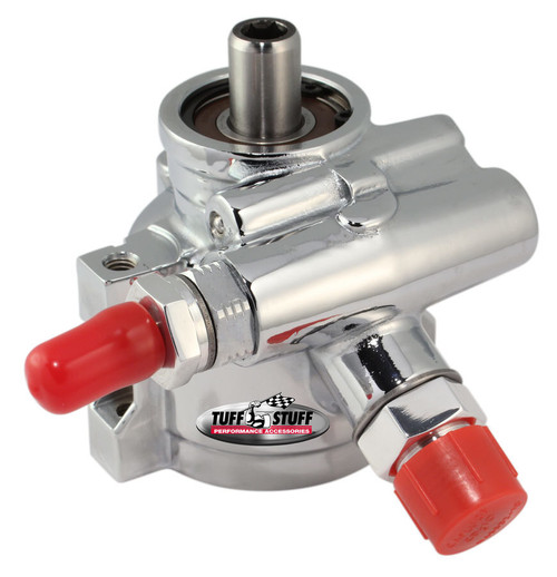 Tuff-Stuff Type II Power Steering Pump Chrome w/AN Fitting 6170ALD-2