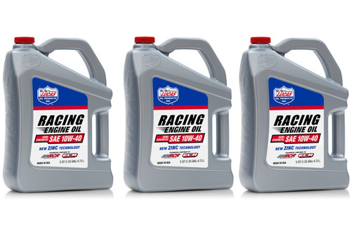 Lucas Oil 10w40 Semi Synthetic Racing Oil 3 x 5 Quart 10913