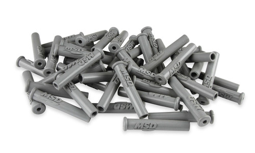 Msd Ignition Spark Plug Boot Straight Gray Silicone 50pk 34564