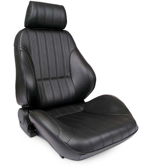 Scat Enterprises Rally Recliner Seat - LH - Black Leather 80-1000-51L-LEATHER