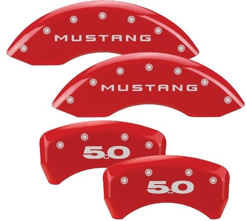 Mgp Caliper Cover 11- Mustang Caliper Covers Red 10198SM50RD