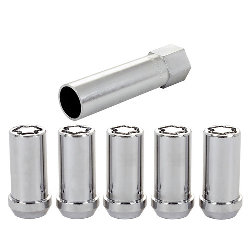 Mcgard Wheel Locks 5Pcs. 97-20 Jeep JK/TJ 1/2-20 Chrome 25540