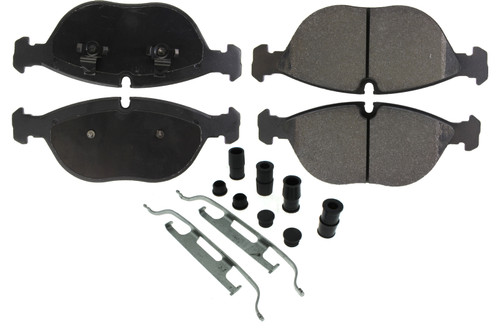 Centric Brake Parts Posi-Quiet Semi-Metallic Brake Pads with Hardwar 104.0682