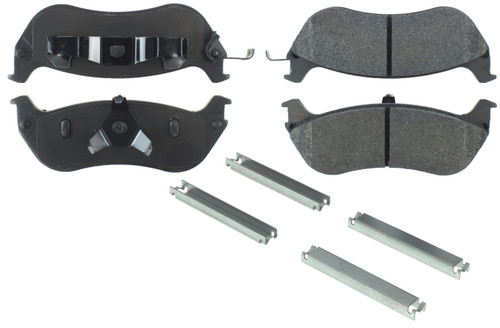 Centric Brake Parts Posi-Quiet Semi-Metallic Brake Pads with Hardwar 104.0674