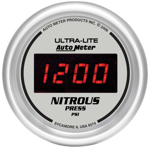 Autometer 2-1/16in DG/S Nitrous Pressure Gauge 6574