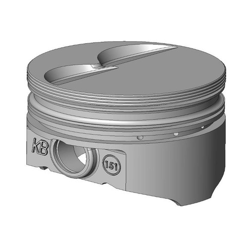 Kb Performance Pistons SBF Flat Top Piston Set 4.020 Bore -6.5cc KB151.020