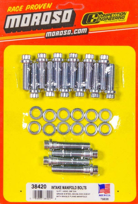 Moroso Bb Chevy Intake Bolts 38420
