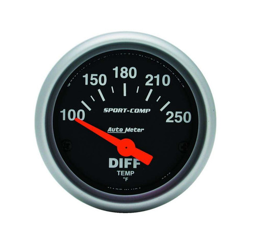 Autometer 2-1/16in S/C Differental Temp Gauge 3349