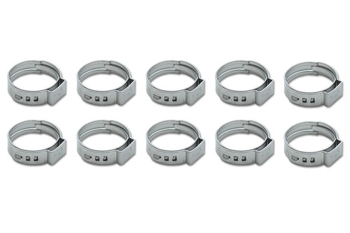 Vibrant Performance Stainless Steel Pinch Cl amps 11.3-13.8mm 10 Pack 12274