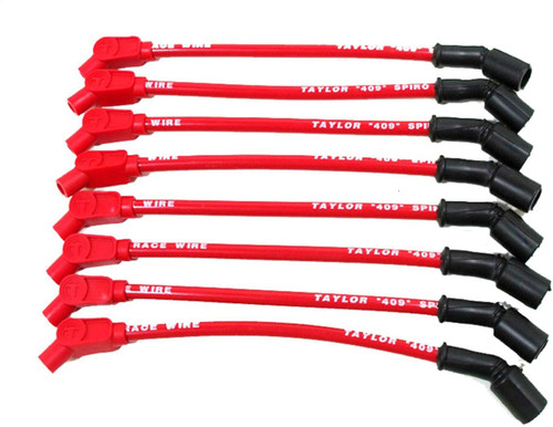 Taylor/Vertex 409 Spiro-Pro Plug Wire Race Set 135-Deg Red 79213