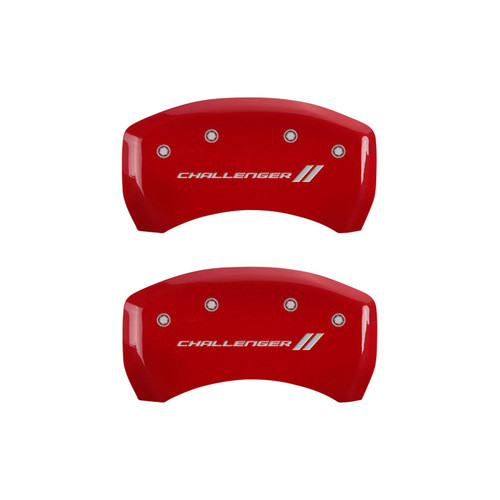 Mgp Caliper Cover 15-17 Dodge Challenger Caliper Covers Red 12162SCL1RD