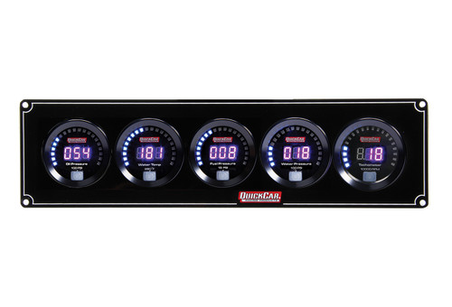 Quickcar Racing Products Digital 4-1 Gauge Panel OP/WT/FP/WP w/Tach 67-4056