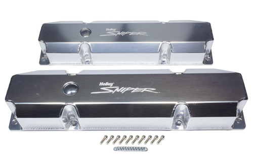 Holley Sniper Fabricated Valve Covers BBM Tall 890005