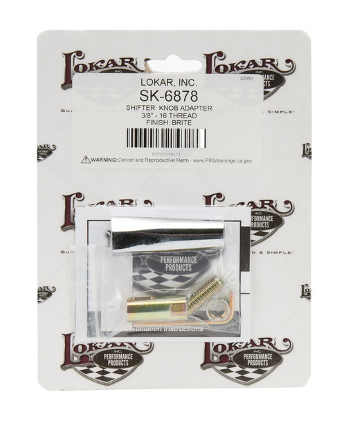 Lokar Shifter Knob Adapter 3/8-16 SK-6878