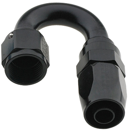 Fragola Hose Fitting #12 180 Deg Pro-Flow Black 231812-BL