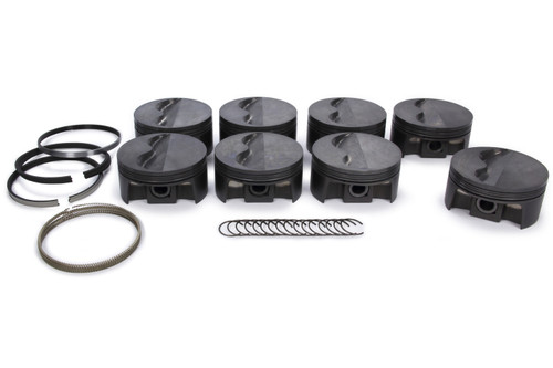 Mahle Pistons SBC PowerPak Piston Set 4.030 Bore Flat-Top -9cc 197724930