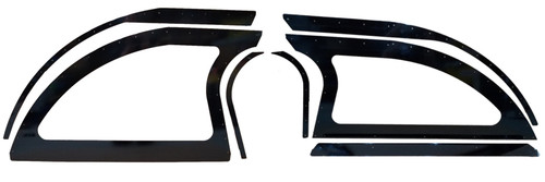 Dominator Racing Products Aluminum Sails Black Pair Open Style 805-AL-BK