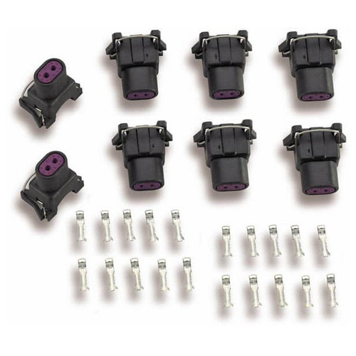 Holley Delphi Injector Terminal and Connector Kit 8pk 534-112