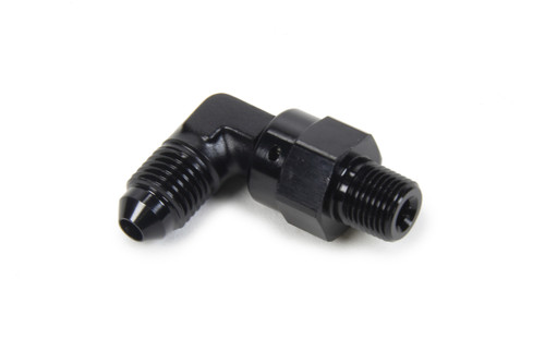 Triple X Race Components AN to NPT Swivel 90 Deg #4 x 1/8 HF-93041BLK