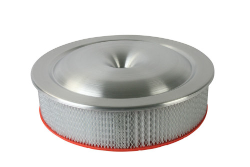 Moroso 16in Alum. Air Cleaner - Low Profile 7-5/16 Neck 65920