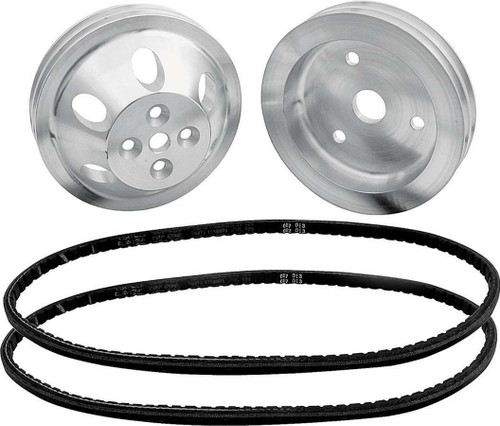 Allstar Performance 1:1 Pulley Kit For Use W/O Power Steering All31083
