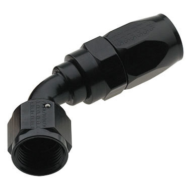 Fragola Hose Fitting #12 60 Deg. to #16 Hose Black 226013-BL