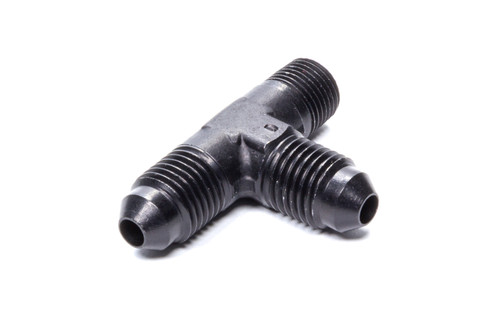 Earls Adapter Fitting Tee NPT on Run 4an to 1/8 NPT AT982604ERL