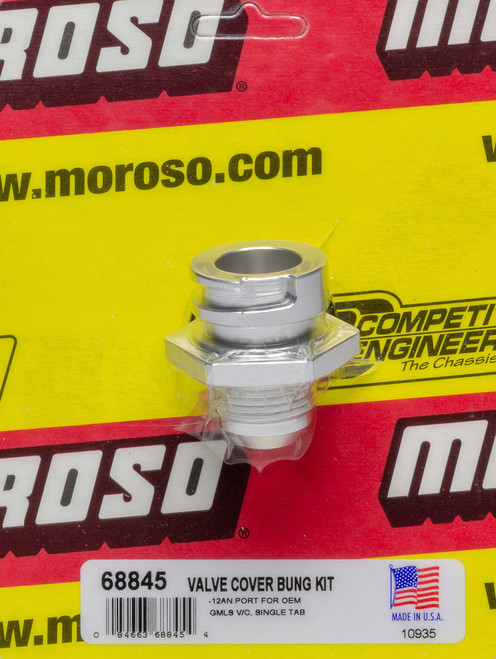 Moroso 12an Male Valve Cover Fitting for GM LS 68845