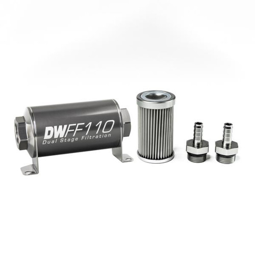 Deatschwerks In-line Fuel Filter Kit 3/8 Hose Barb 10-Micron 8-03-110-010K-38