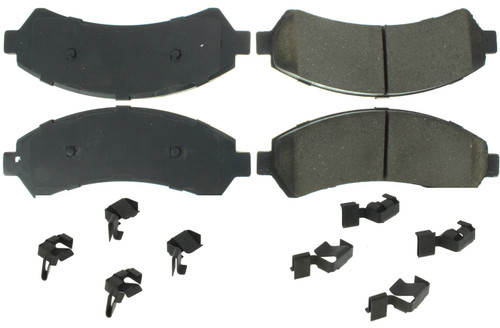 Centric Brake Parts Premium Semi-Metallic Br ake Pads with Shims and 300.0726