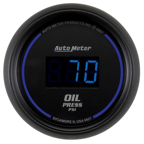 Autometer 2-1/16 Oil Press Gauge 5-100 PSI Digital 6927