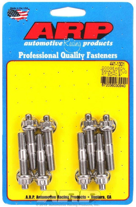 Arp S/S Header Bolt Kit - M8 x 2.00 OAL (8) 441-1301