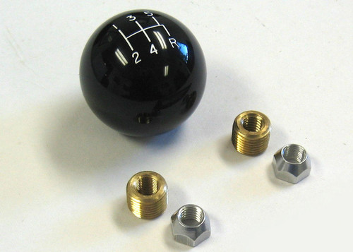 Lokar 2in Black Shifter Knob 5 Speed 3/8 x 24 SK-6876