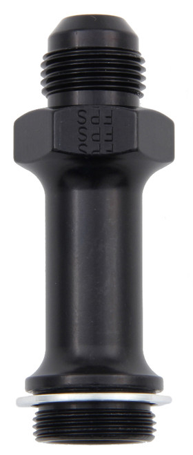 Fragola Carb Adapter Fitting #8 x 7/8-20 3in Long Blk 491976-BL