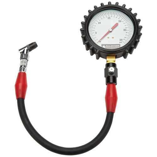 Allstar Performance Tire Pressure Gauge 0-30 PSI 4in Glow ALL44047